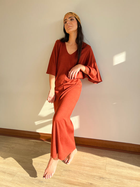 Vestido Agapanto - Hilo con Seda