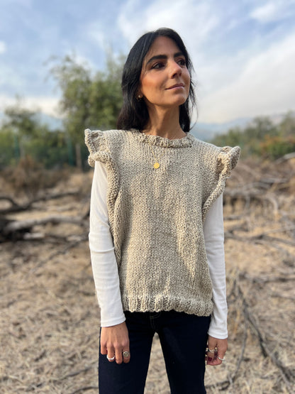 Sweater SEVILLA Arena - HECHO A MANO - Alpaca