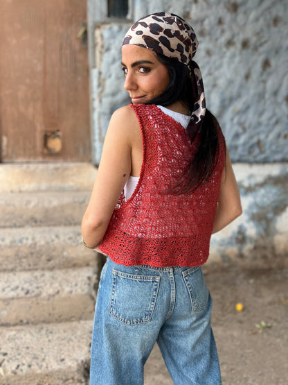 Chaleco Vest Crisantemo - LINO