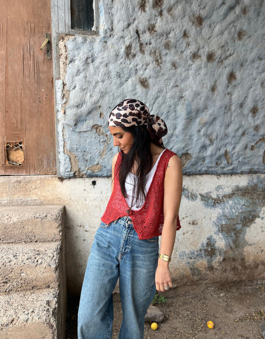 Chaleco Vest Crisantemo - LINO