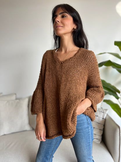 A PEDIDO - Sweater CAPRI -  HECHO A MANO - Alpaca