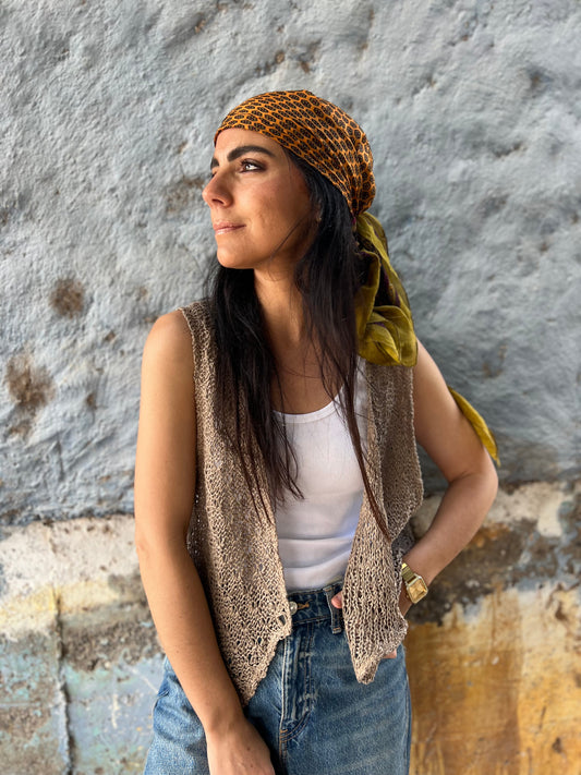 Chaleco Vest Crisantemo - LINO