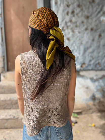 Chaleco Vest Crisantemo - LINO