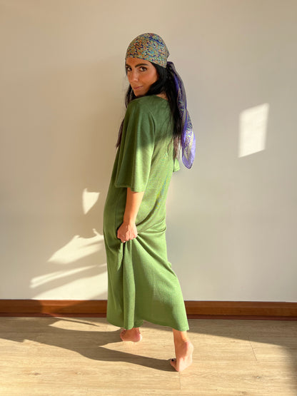 Vestido Agapanto - Hilo con Seda