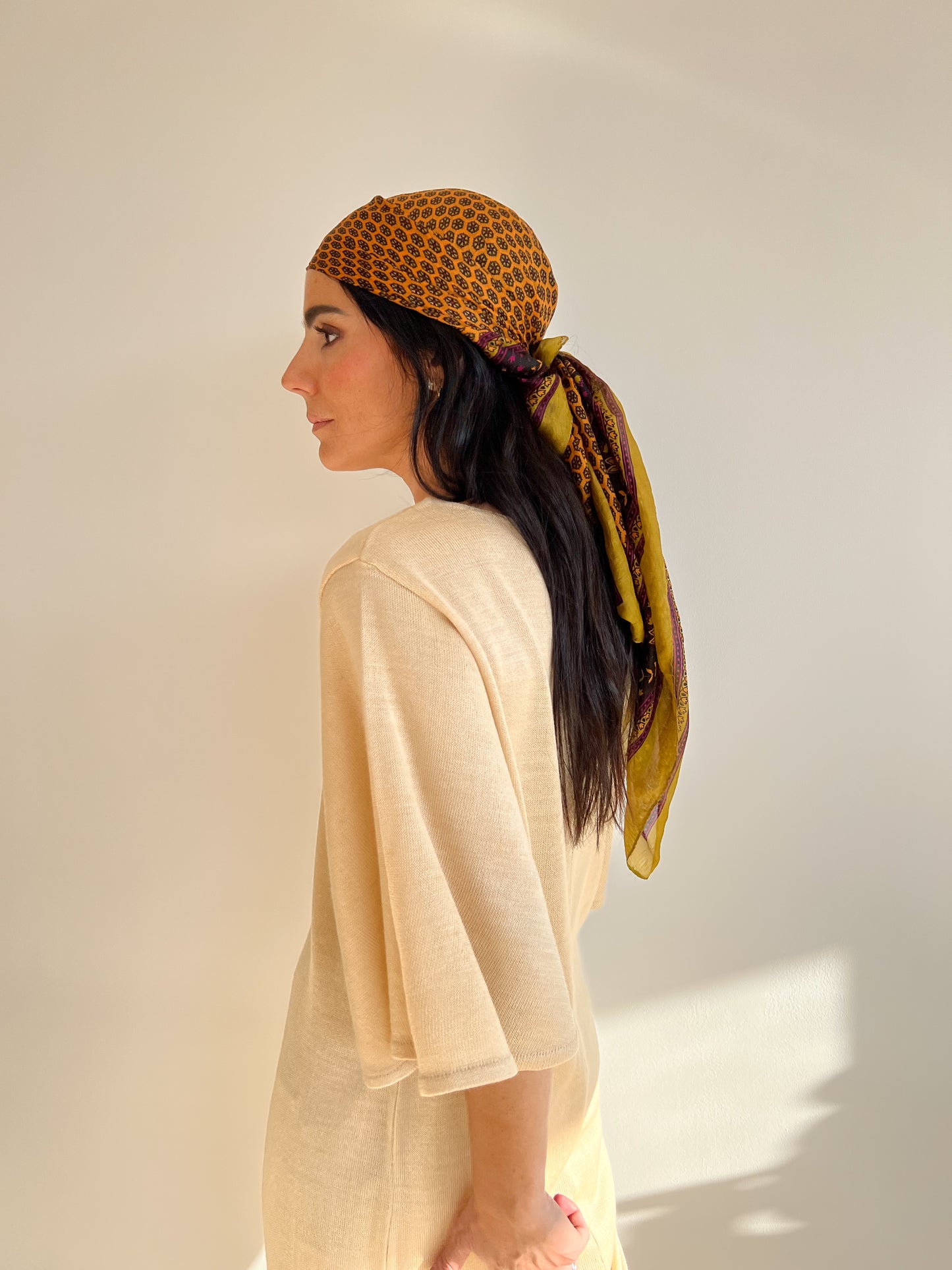 Vestido Agapanto- Hilo con Seda