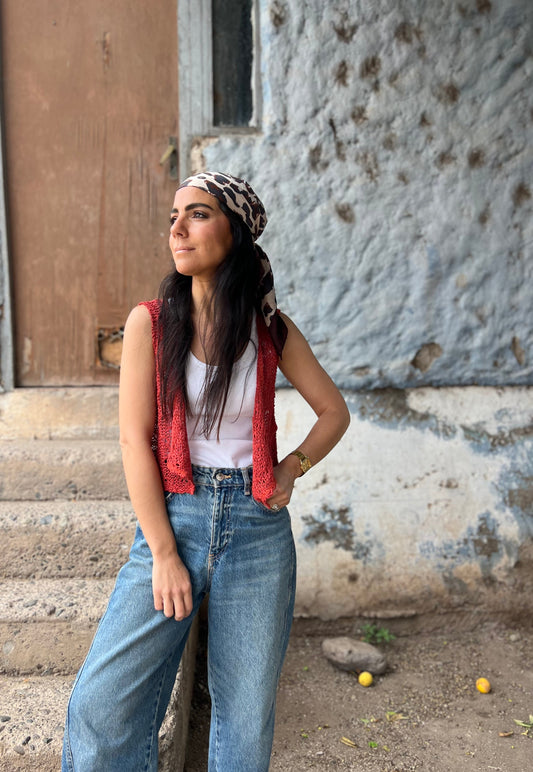 Chaleco Vest Crisantemo - LINO