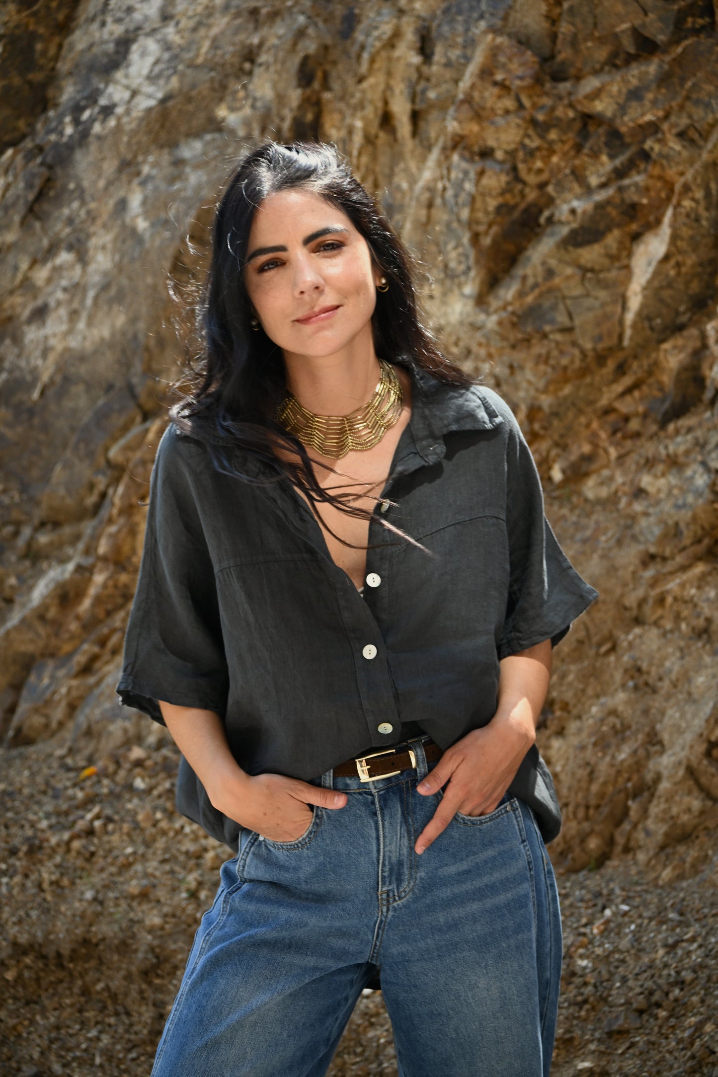 Camisa Camelia - 100% LINO