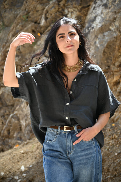 Camisa Camelia - 100% LINO