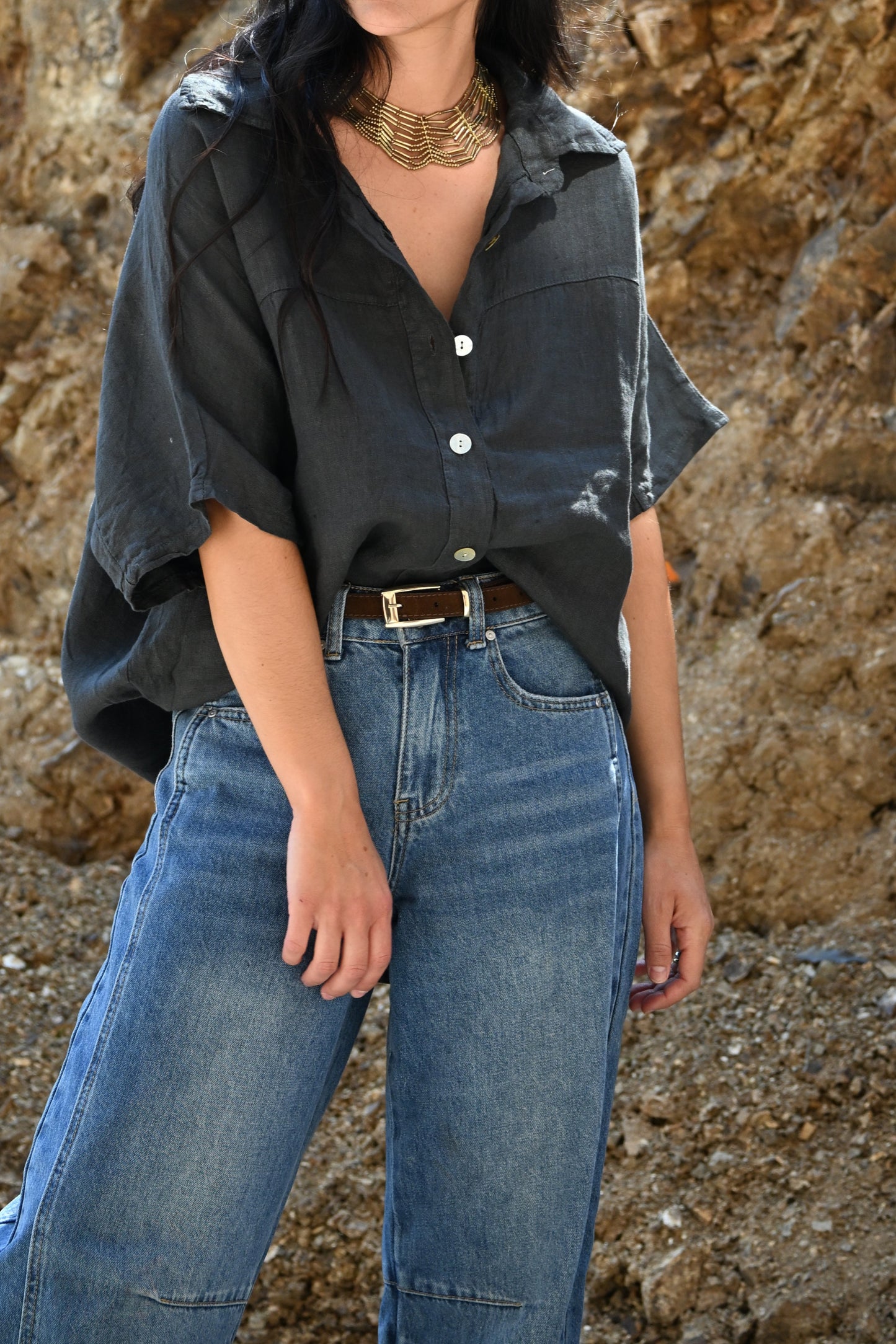 Camisa Camelia - 100% LINO