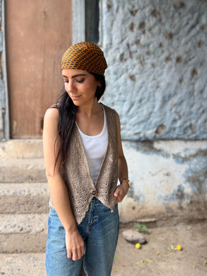 Chaleco Vest Crisantemo - LINO