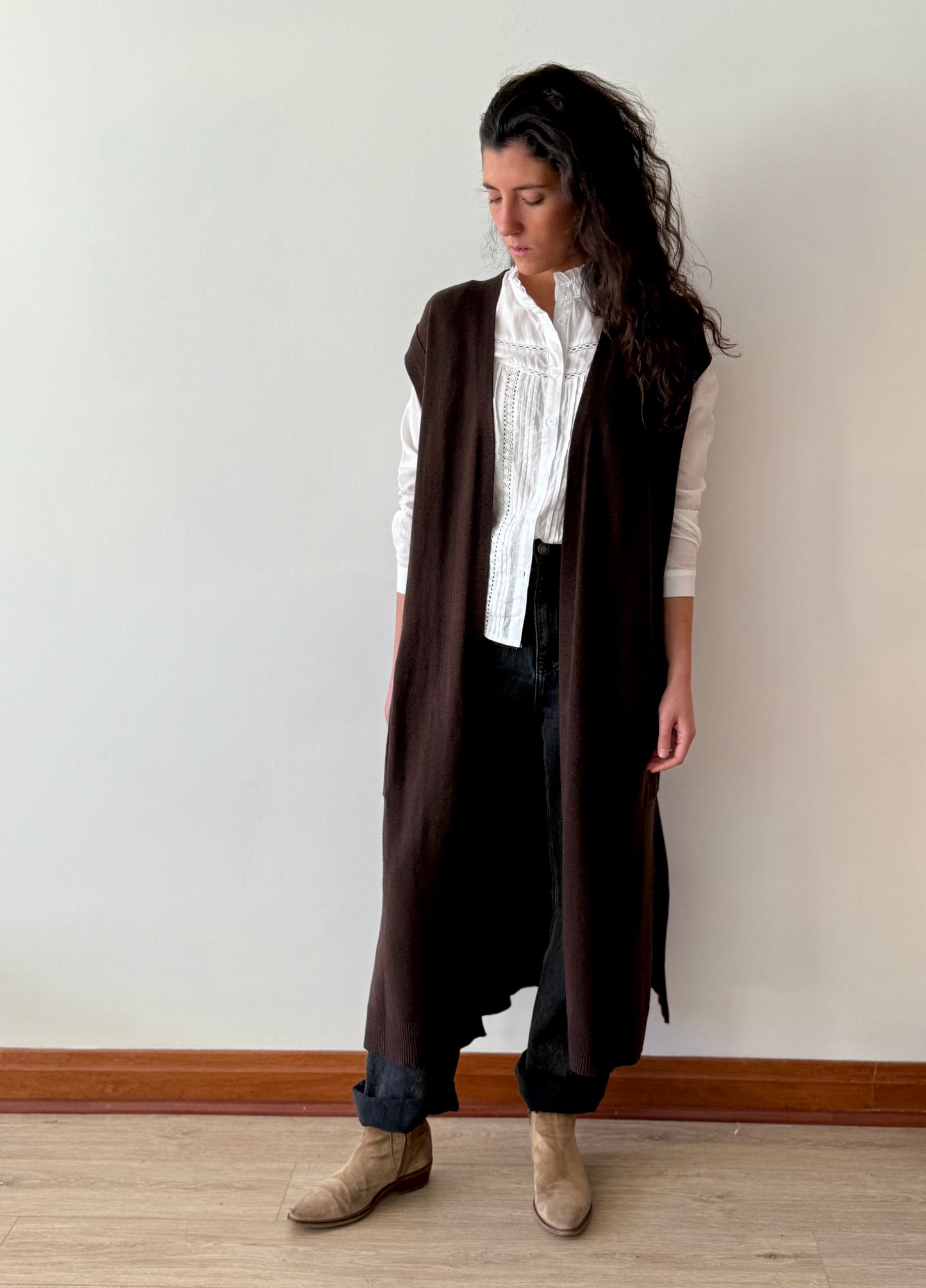 Chaleco Sofía Café