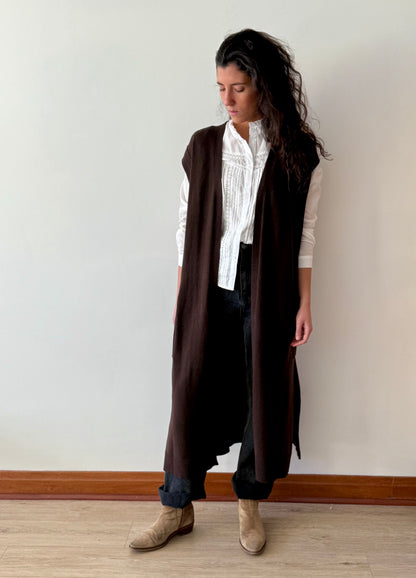 Chaleco Sofía Café