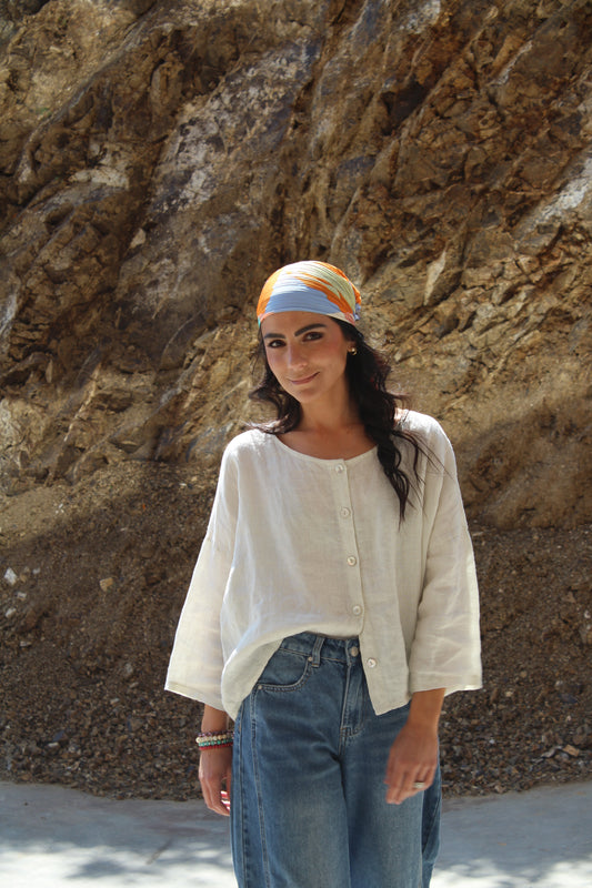 Blusa Lirio - 100% LINO