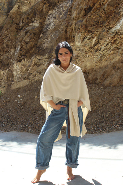 Ruana Tulipán - LANA & ALGODÓN