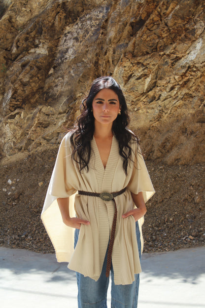 Ruana Tulipán - LANA & ALGODÓN