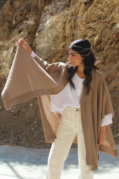 Ruana Tulipán - LANA & ALGODÓN