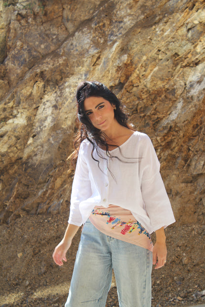 Blusa Lirio - 100% LINO