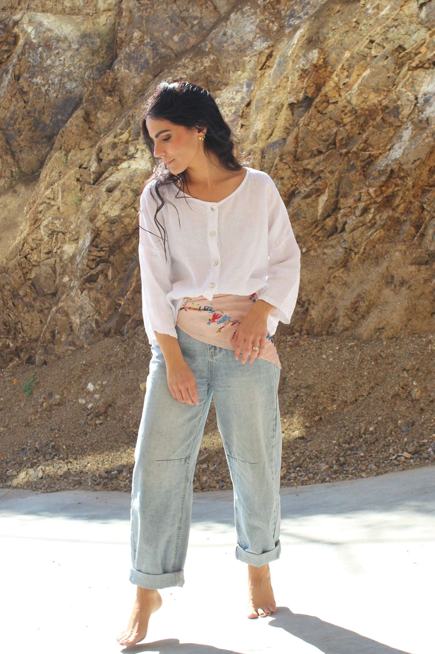 Blusa Lirio - 100% LINO