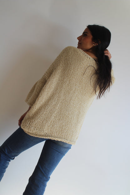A PEDIDO - Sweater CAPRI -  HECHO A MANO - Alpaca