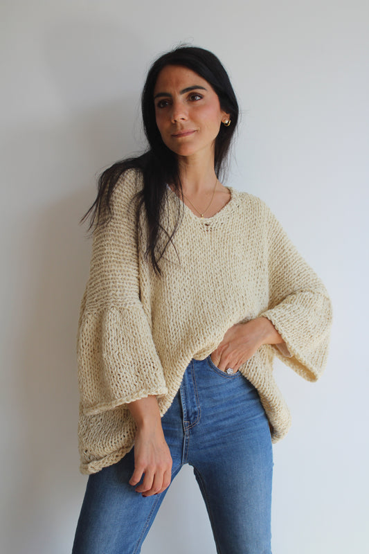 A PEDIDO - Sweater CAPRI -  HECHO A MANO - Alpaca