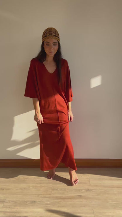 Vestido Agapanto - Hilo con Seda